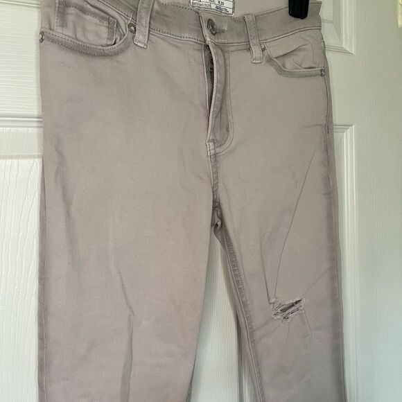 Free People Distressed Ankle Fringe Jeans- Women 25 - Picture 2 of 7